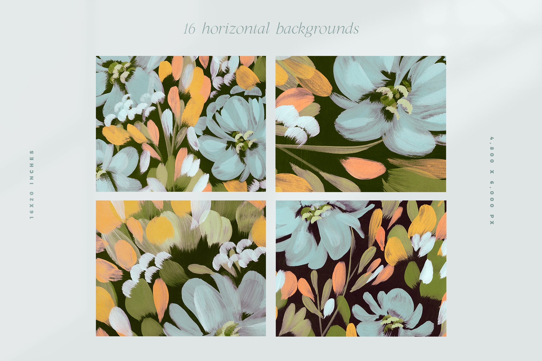 abstract painted floral backgrounds