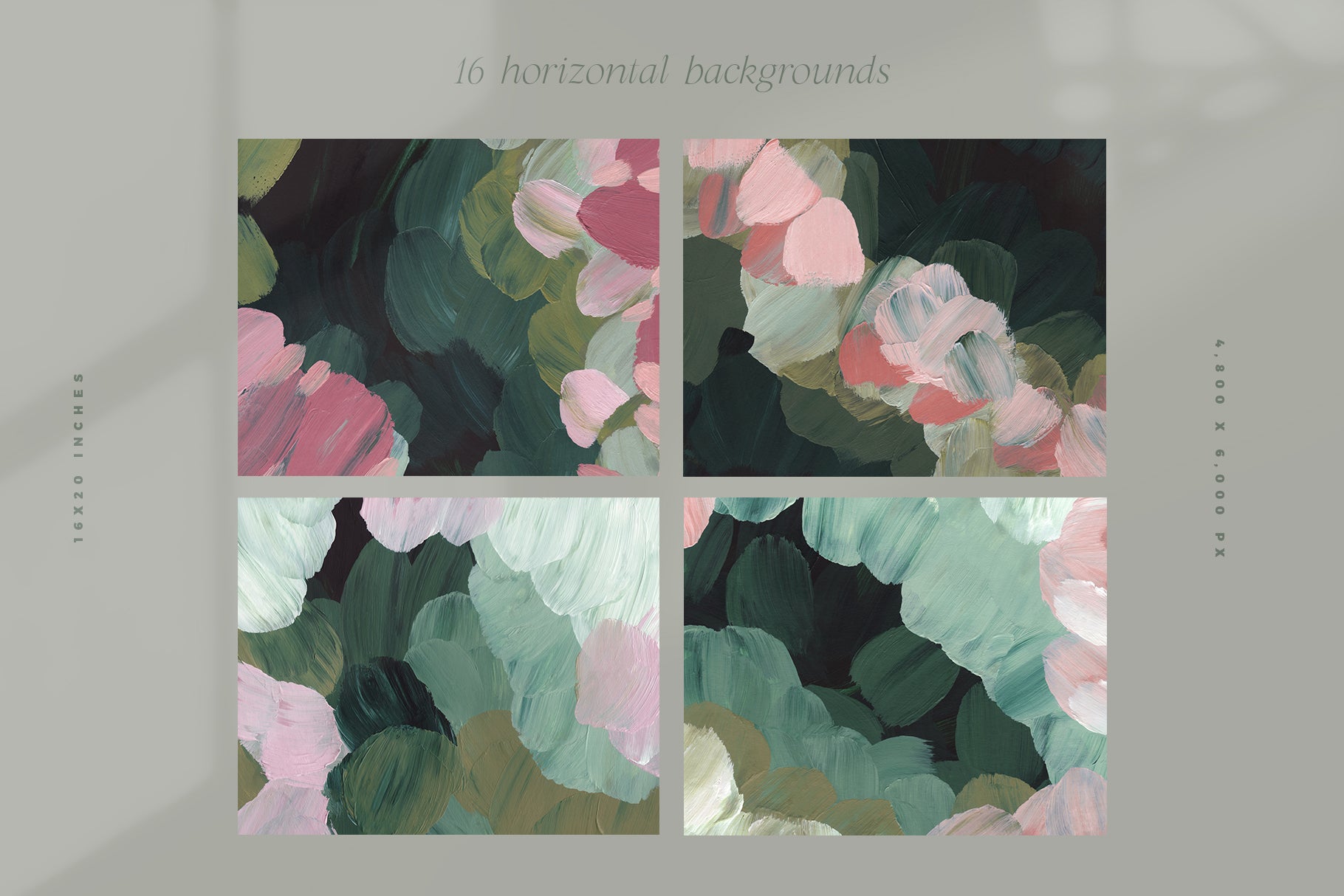 four abstract painted backgrounds