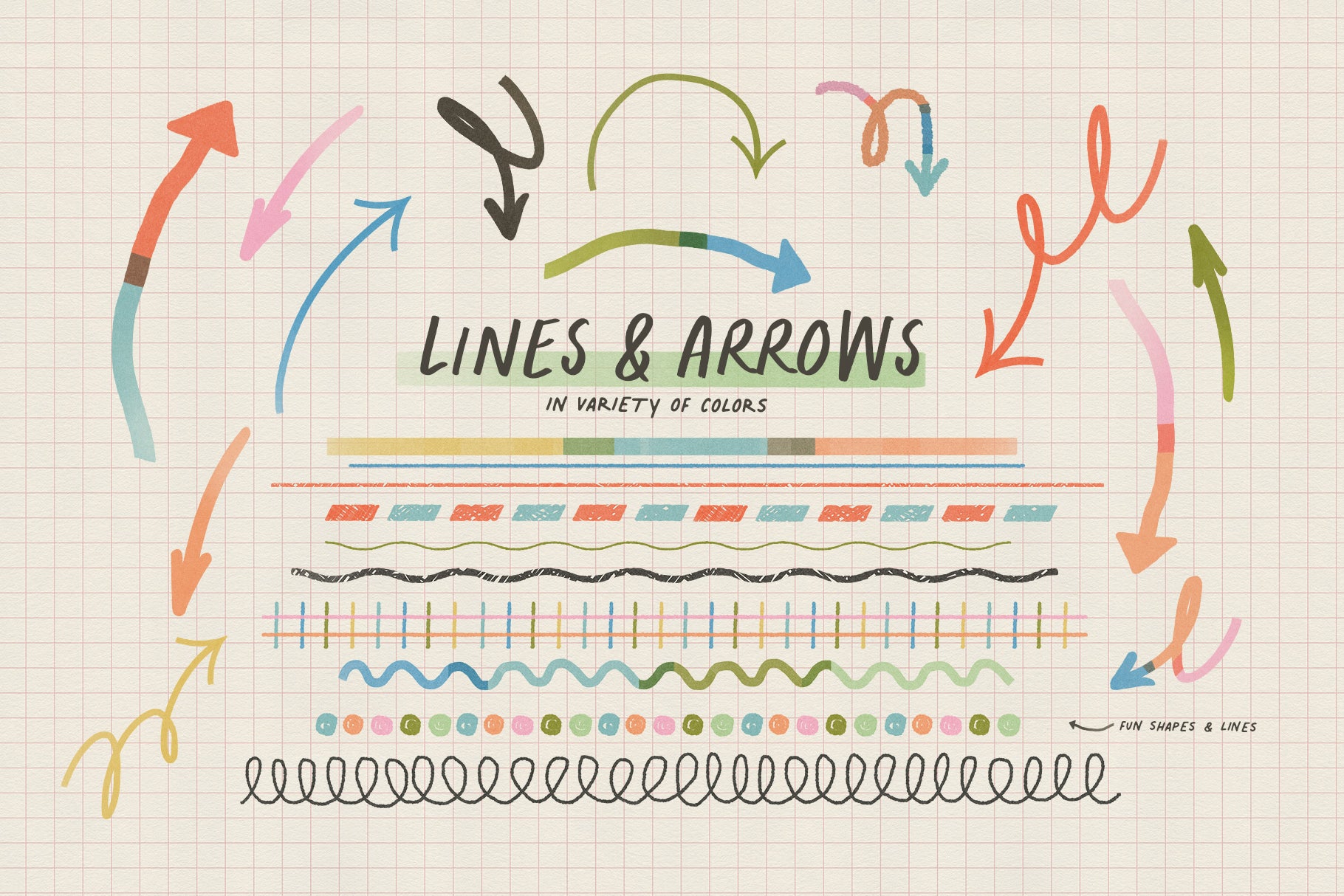 marker lines and arrows png files