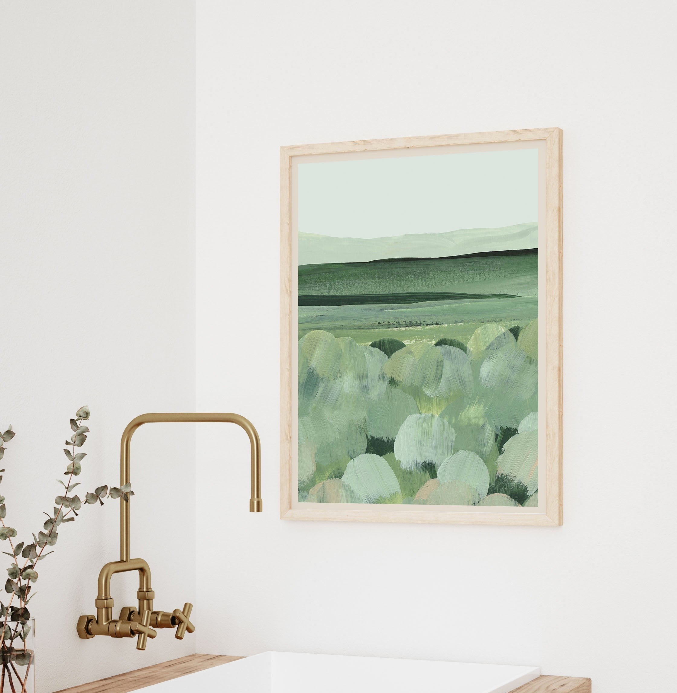 minimal country giclee print