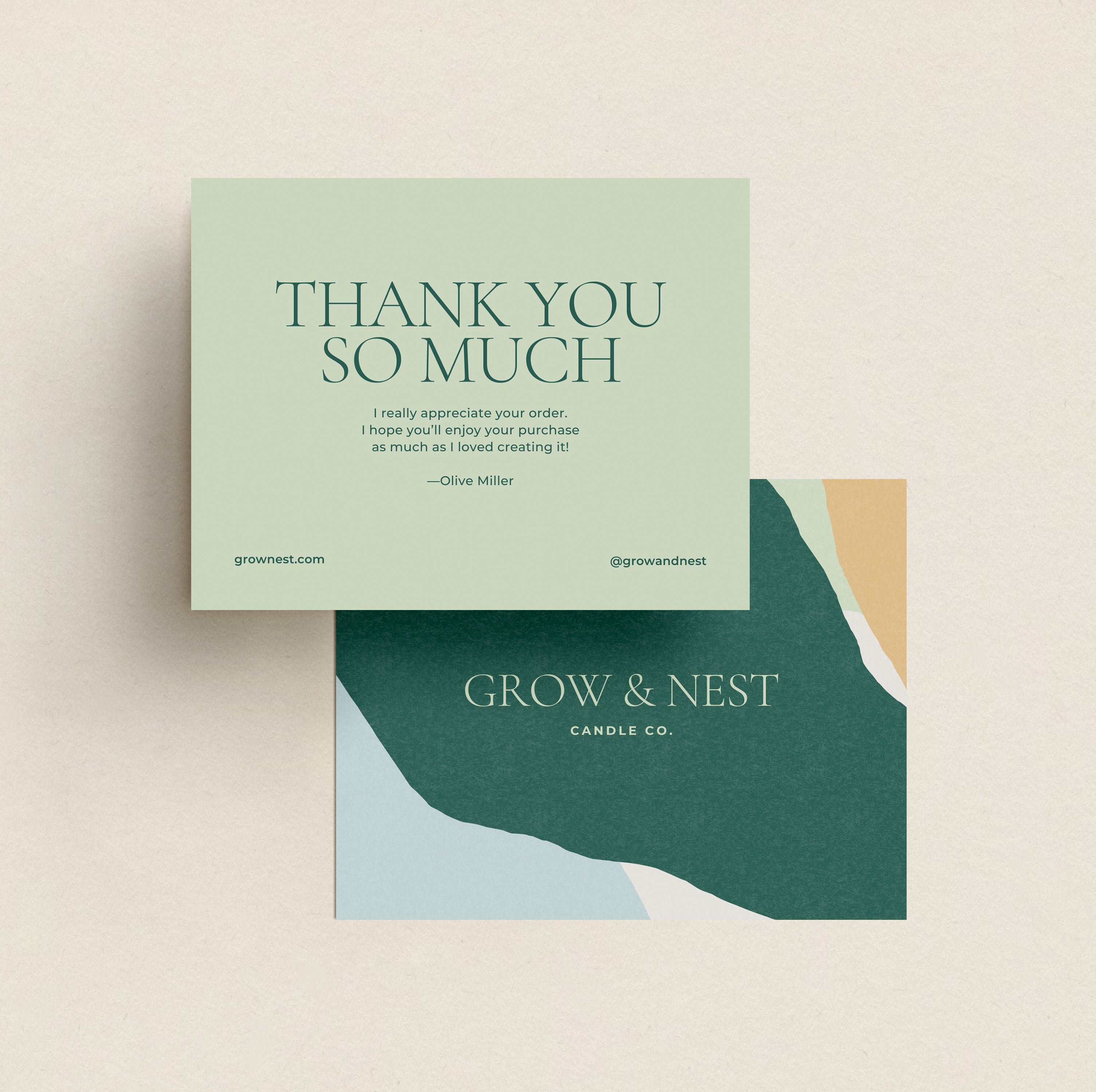 small business thank you card template for canva 