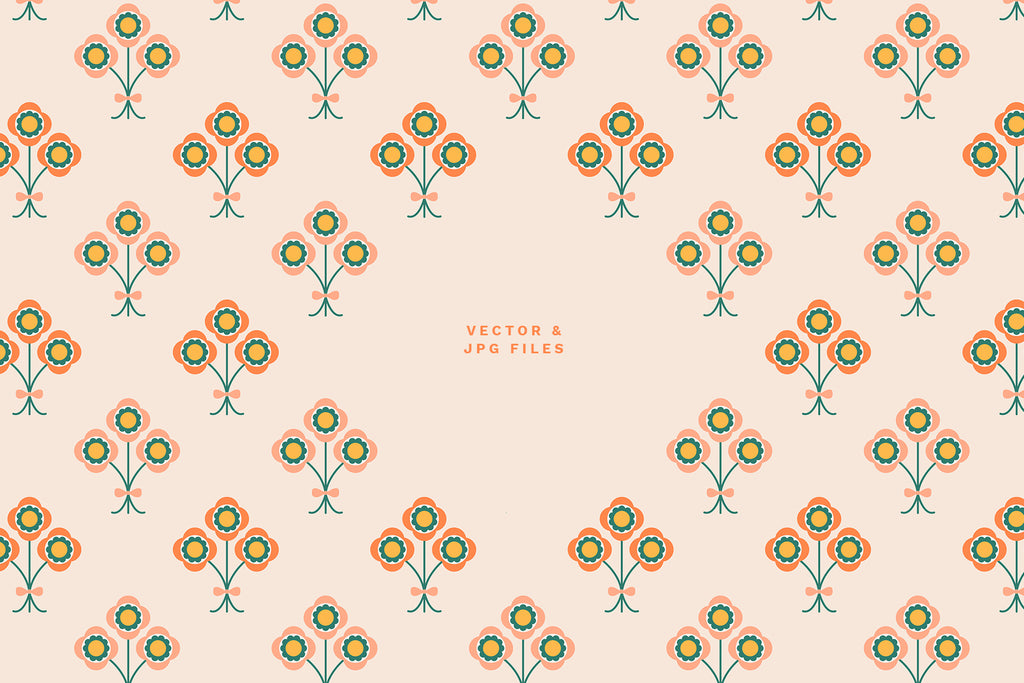 Bright Floral Patterns, Shapes and Frames – Little Valley Studio