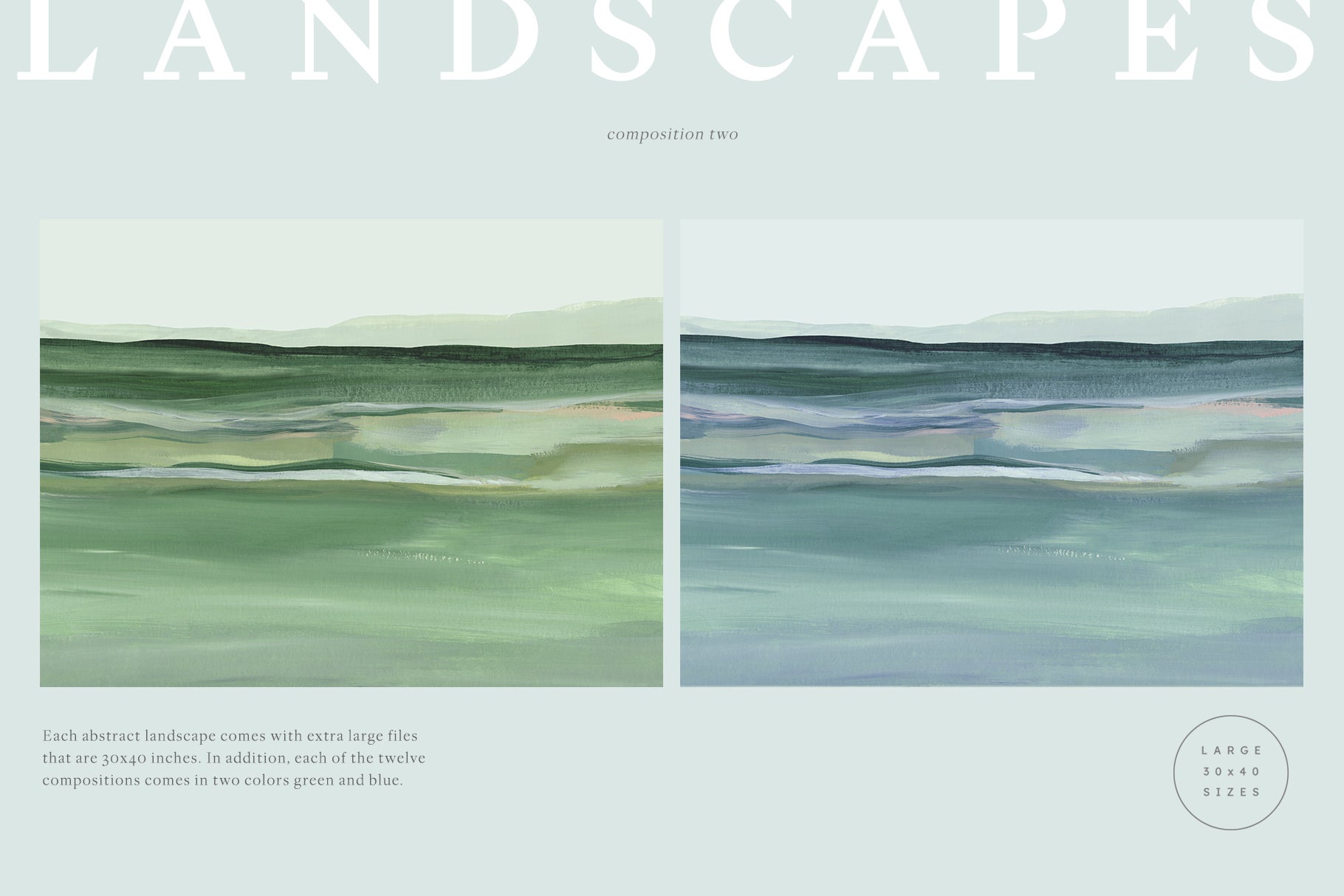 Meadow - Painted Artistic Landscapes