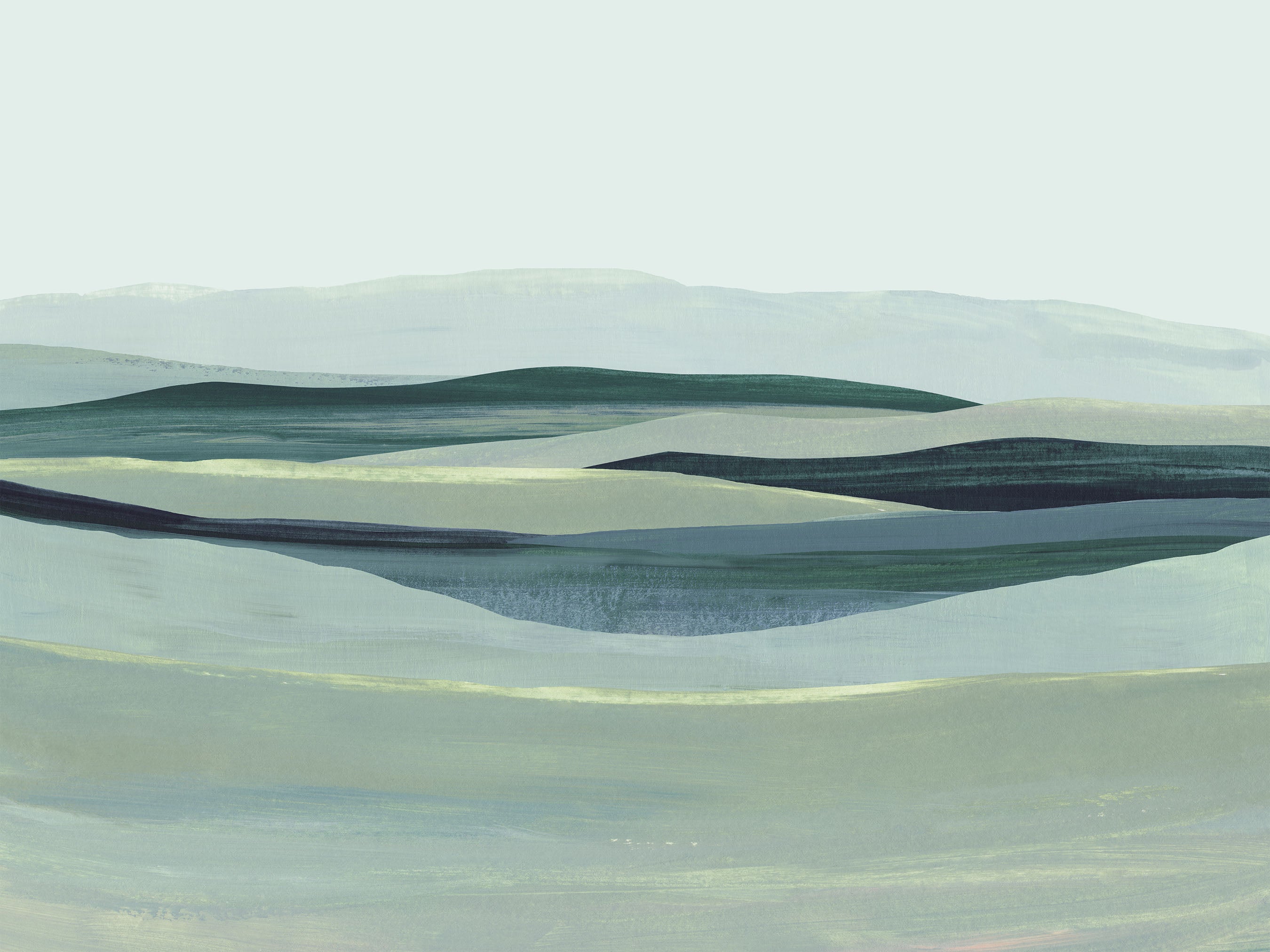 Large Modern Horizontal Landscape Art Print – Little Valley Studio