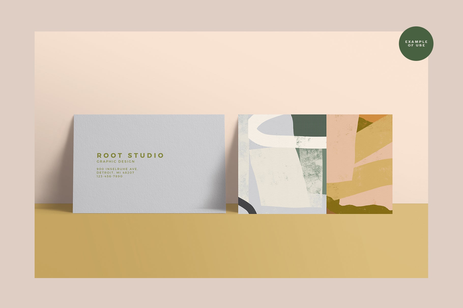 modern abstract creative business card design
