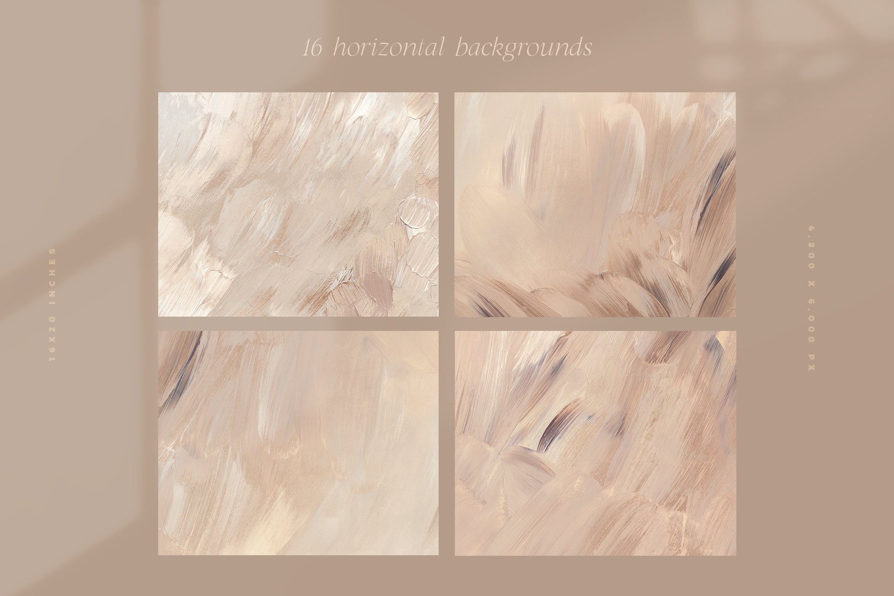 four earthy painted backgrounds