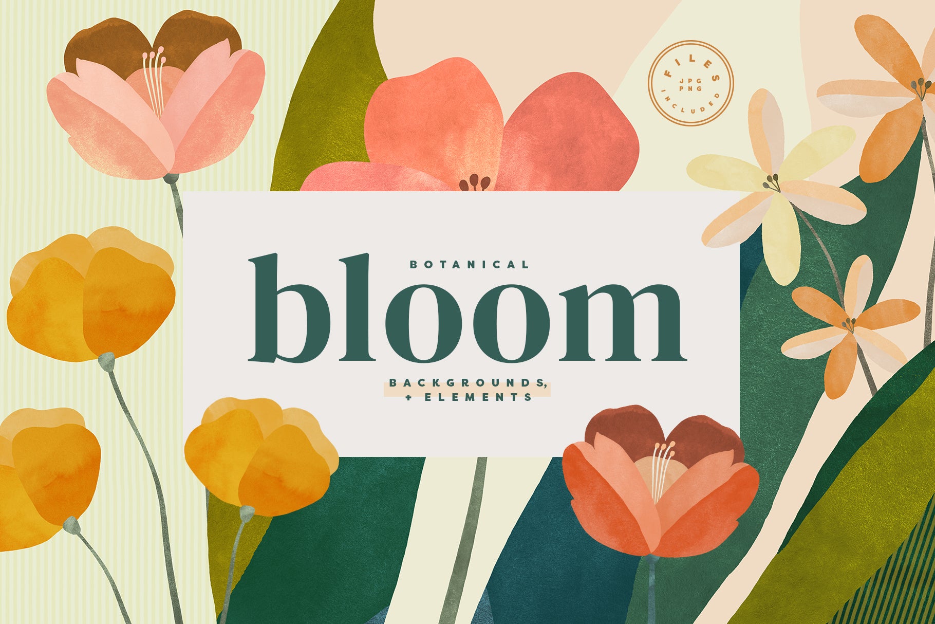 background watercolor flowers clip art