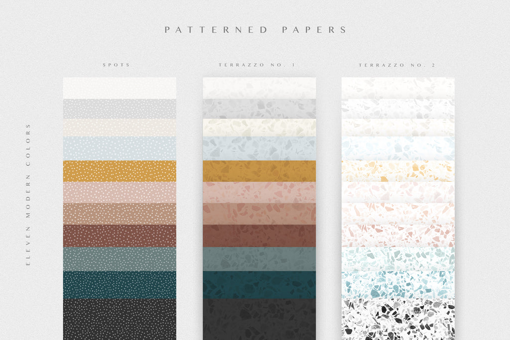 Paper Textures in Modern Colors – Little Valley Studio