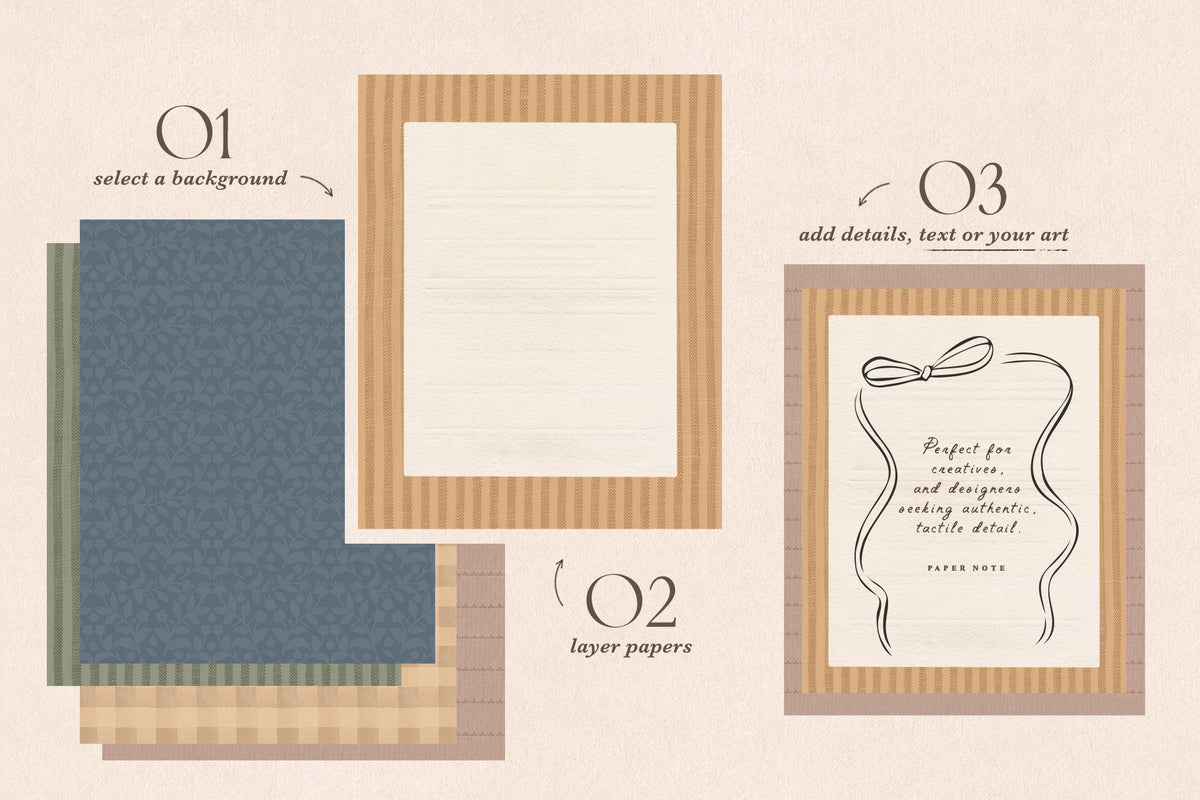 Paper Note—Nostalgic Design Toolkit – Little Valley Studio