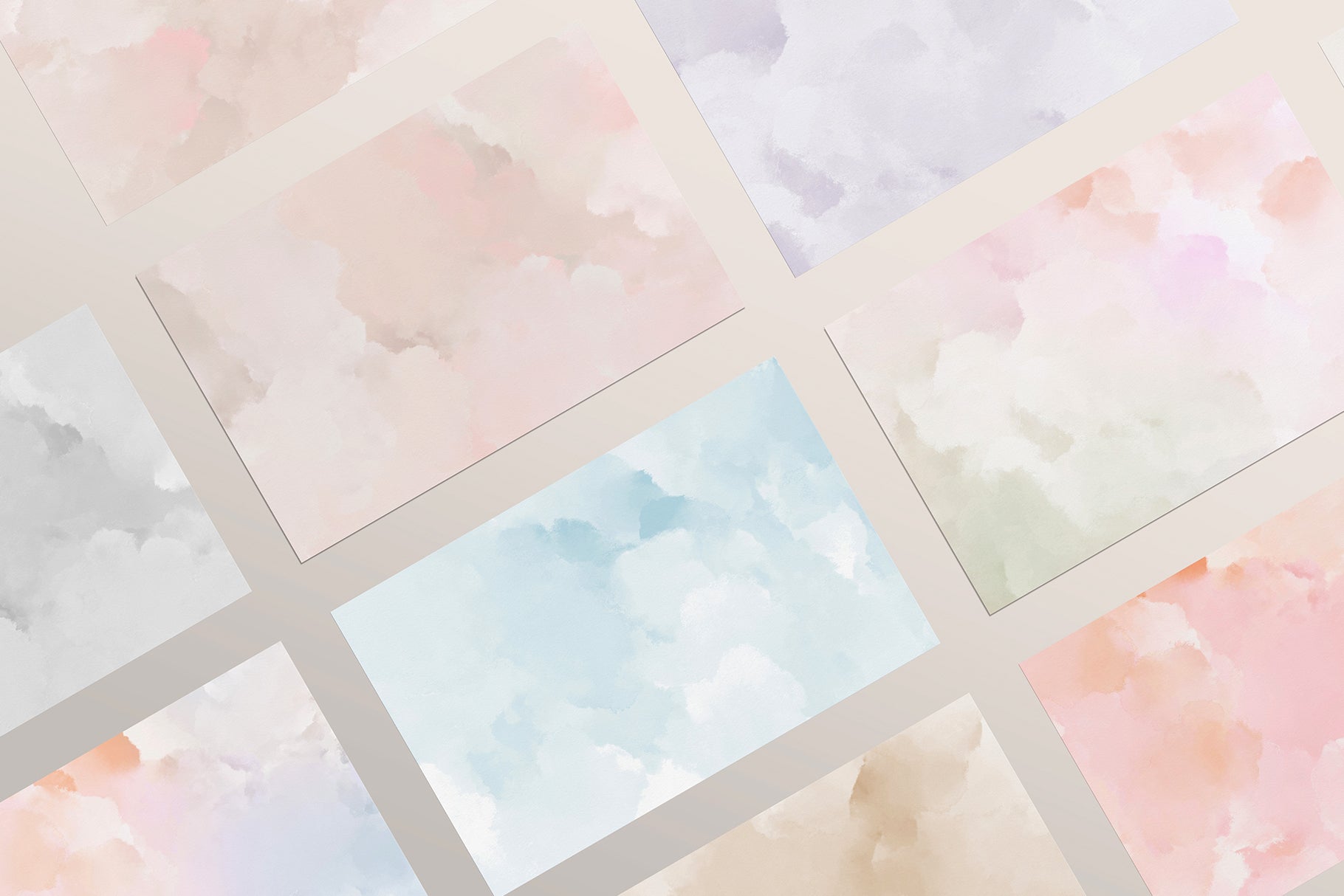 set of pastel abstract backgrounds 