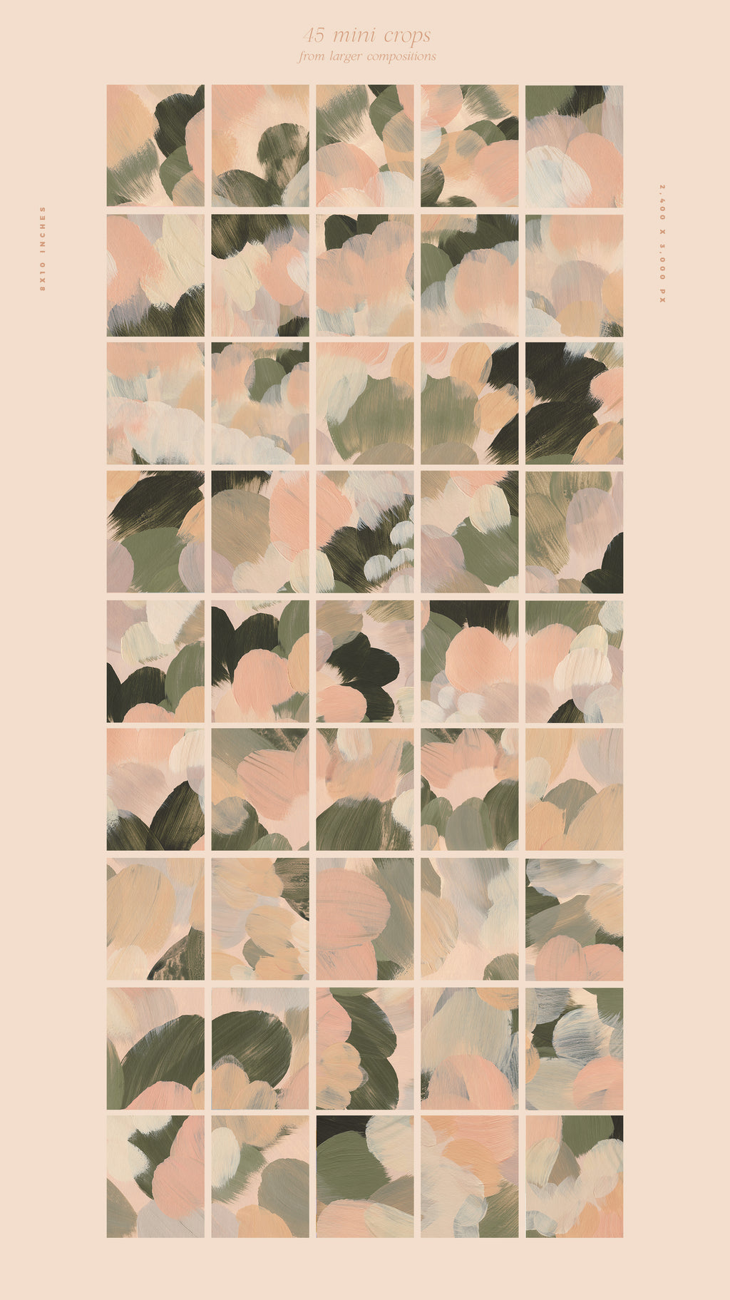 April Painted Abstract Backgrounds – Little Valley Studio