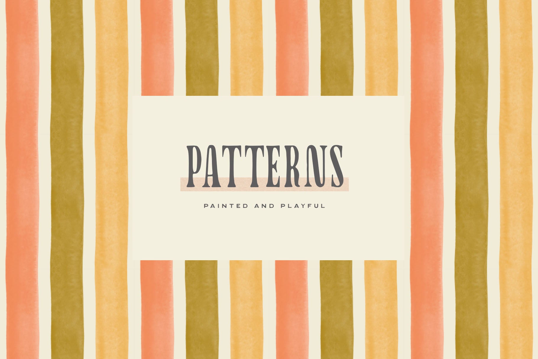 orange and yellow painted stripes