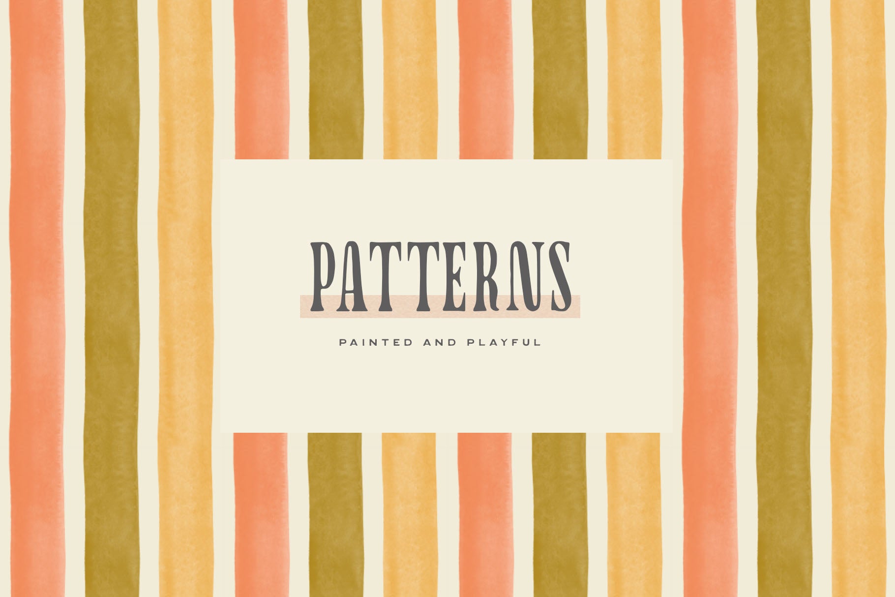 Stripes Painted Seamless Patterns