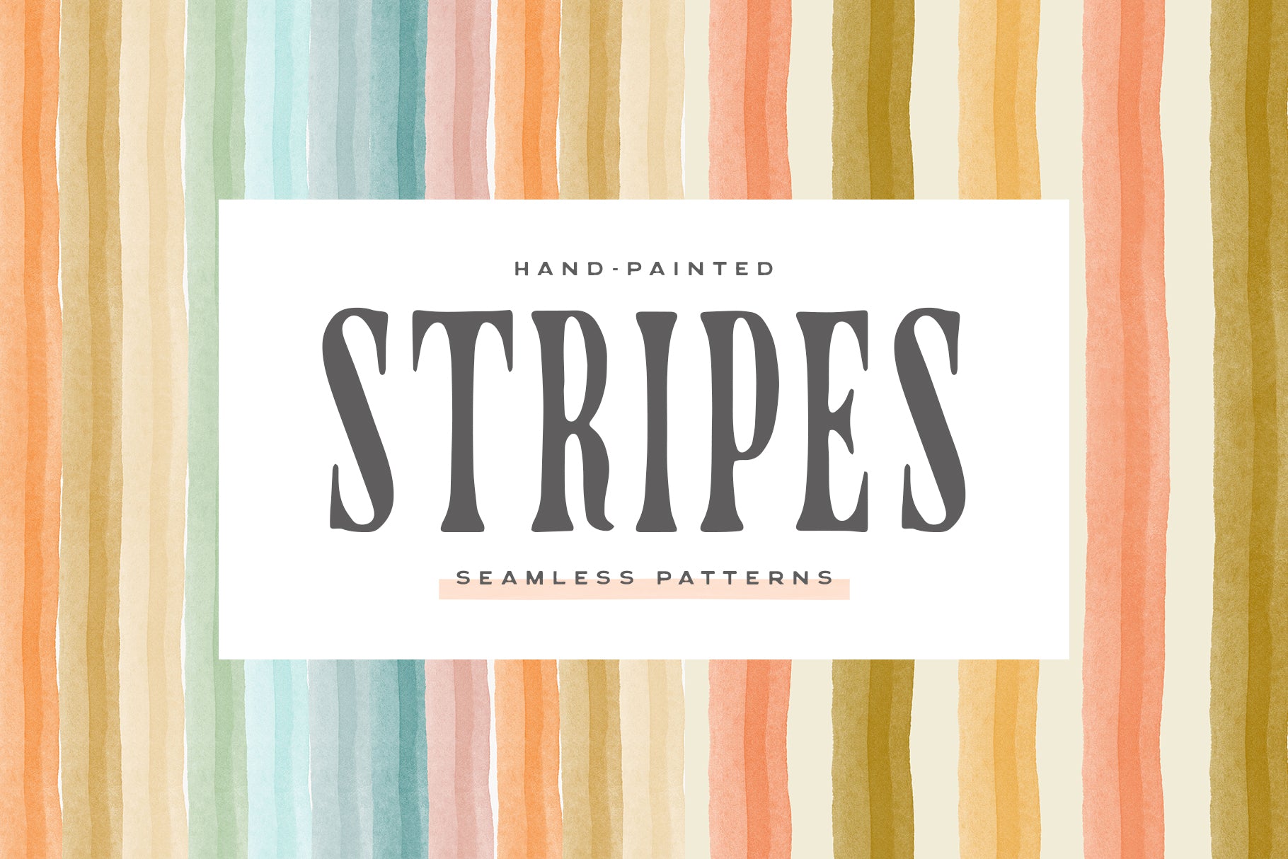 Stripes Painted Seamless Patterns