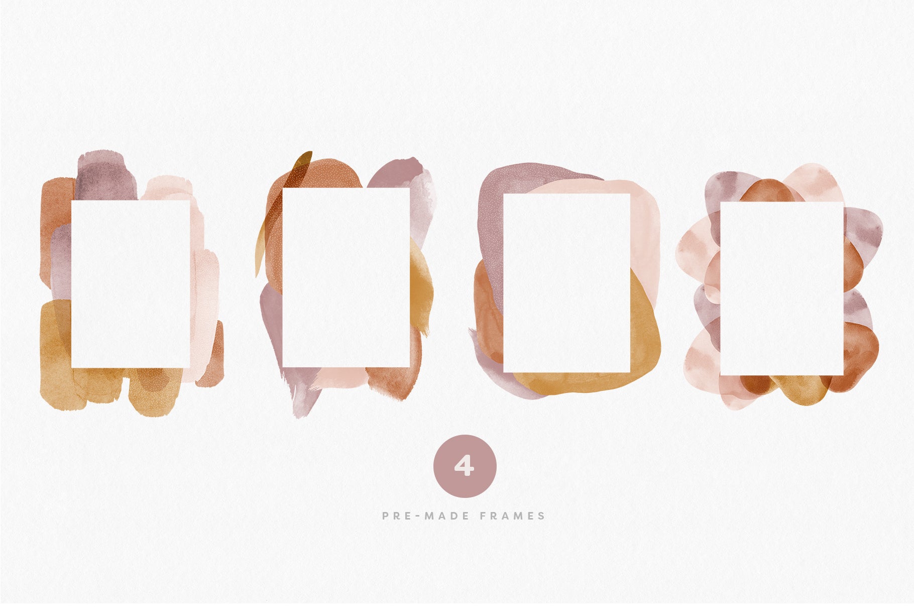 watercolor compositions with space for text