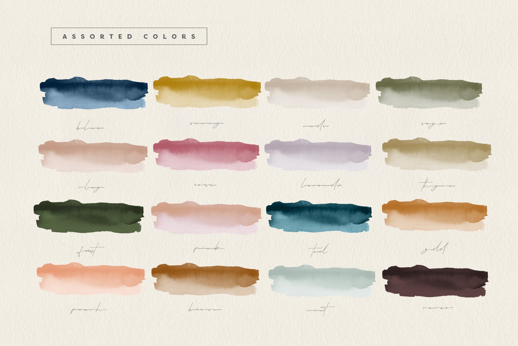 colorful watercolor shapes graphics
