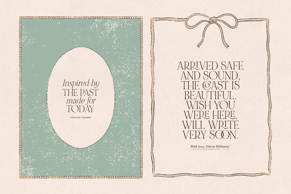 Paper Note—Vintage Frames – Little Valley Studio